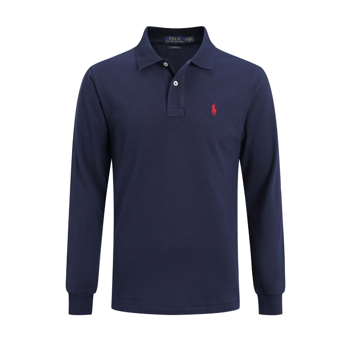 Langärmeliges Poloshirt