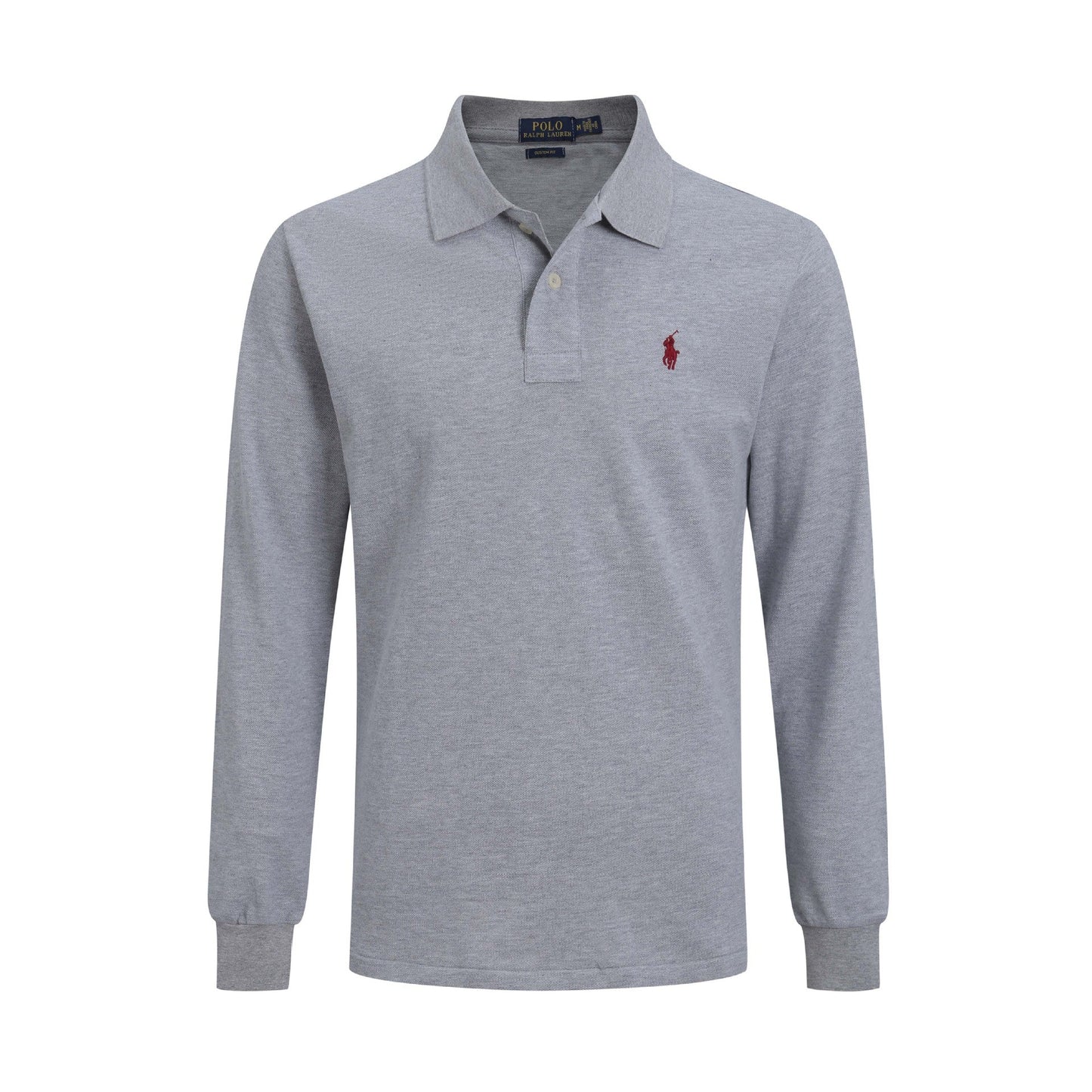 Langärmeliges Poloshirt