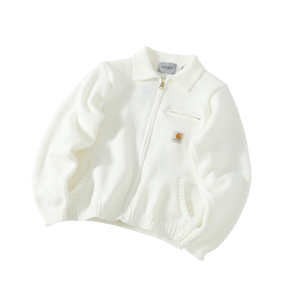 CRT – Strickjacke mit Reißverschluss aus schwerem Strick