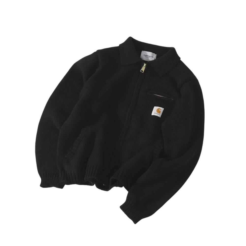 CRT – Strickjacke mit Reißverschluss aus schwerem Strick